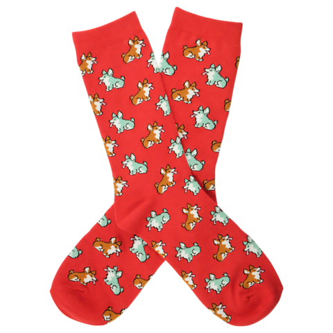 BARX SOX Red Corgi Socks - Main Image