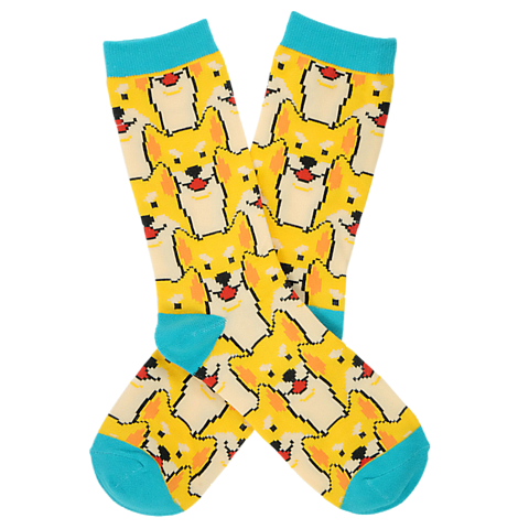 BARX SOX Yellow Shiba Inu Socks - Main Image