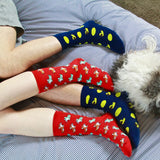 BARX SOX Red Corgi Socks with Blue Dachshund Socks
