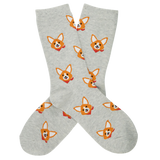 BARX SOX Grey Corgi Socks - Main Image