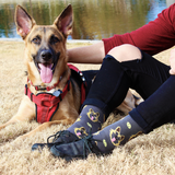 BARX SOX Grey German Shepherd Socks - Matching Dog